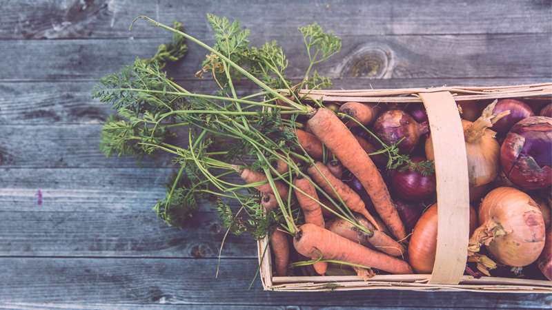 carrots in a basket - good for your eyes, helps delay cataracts