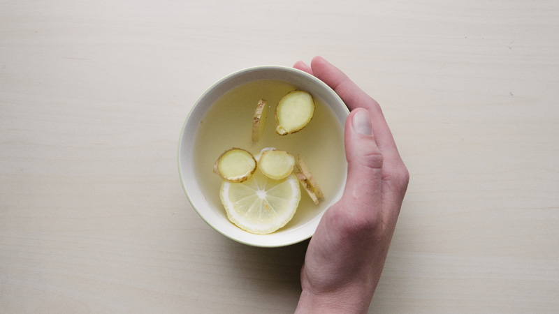 citrus fruits in a warm drink, a healthy choice for your eyes