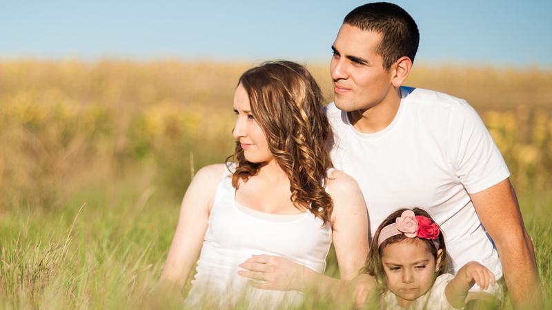 picture of a family without glasses